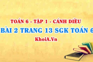 Bài 2 trang 13 SGK Toán 6 tập 1 Cánh Diều